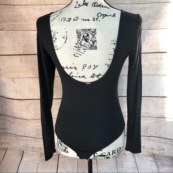 Sam Edelman Black Classic Boatneck Bodysuit Size M - Picture 5 of 9